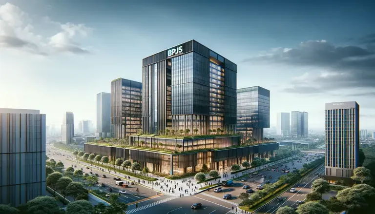 Gedung BPJS Ketenagakerjaan Versi AI